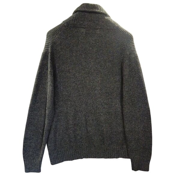American Eagle Outfitters Mens Shawl Collar Sweater L/G Cotton Wool Blend A - Picture 2 of 9